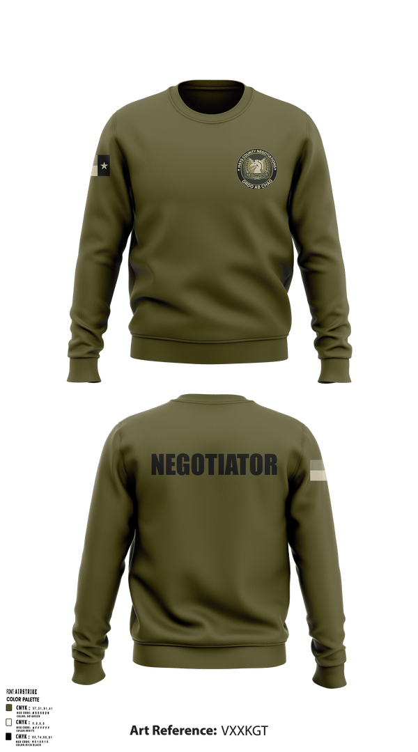 Hays County Crisis Negotiations Team 31818784 Crew Neck Sweatshirt - 3