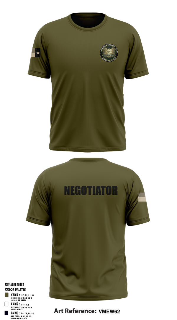 Hays County Crisis Negotiations Team 31818784 Old School Cotton Feel Shirt - 3