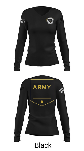 Womens Long Sleeve Vneck Shirt, Scarng, National Guard, Teamtime, Team time, sublimation, custom sports apparel, team uniforms, spirit wear, spiritwear, sports uniforms, custom shirts, team store, custom team store, fundraiser sports, apparel fundraiser