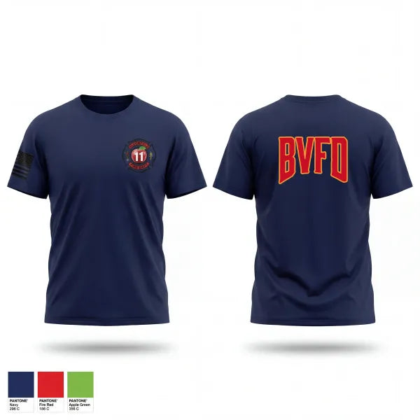 Old School Cotton Feel Shirt, Bloomfield Volunteer Fire Department, Fire Department, Teamtime, Team time, sublimation, custom sports apparel, team uniforms, spirit wear, spiritwear, sports uniforms, custom shirts, team store, custom team store, fundraiser sports, apparel fundraiser