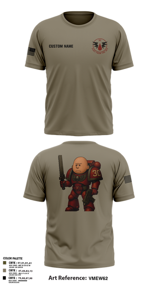 Short Sleeve Performance Shirt, CCo, 1-508PIR (OG), Army, Teamtime, Team time, sublimation, custom sports apparel, team uniforms, spirit wear, spiritwear, sports uniforms, custom shirts, team store, custom team store, fundraiser sports, apparel fundraiser