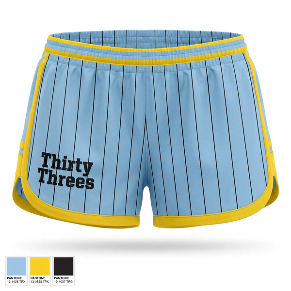 Womens Shorts, Thirty Threes, Softball, Teamtime, Team time, sublimation, custom sports apparel, team uniforms, spirit wear, spiritwear, sports uniforms, custom shirts, team store, custom team store, fundraiser sports, apparel fundraiser
