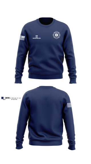 Crew Neck Sweatshirt, Odessa College Fire/EMS, Fire Department, Teamtime, Team time, sublimation, custom sports apparel, team uniforms, spirit wear, spiritwear, sports uniforms, custom shirts, team store, custom team store, fundraiser sports, apparel fundraiser
