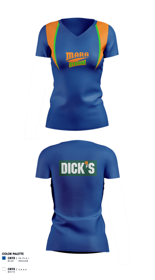 Mara Track & Field Women's Short Sleeve V-neck Shirt - 6