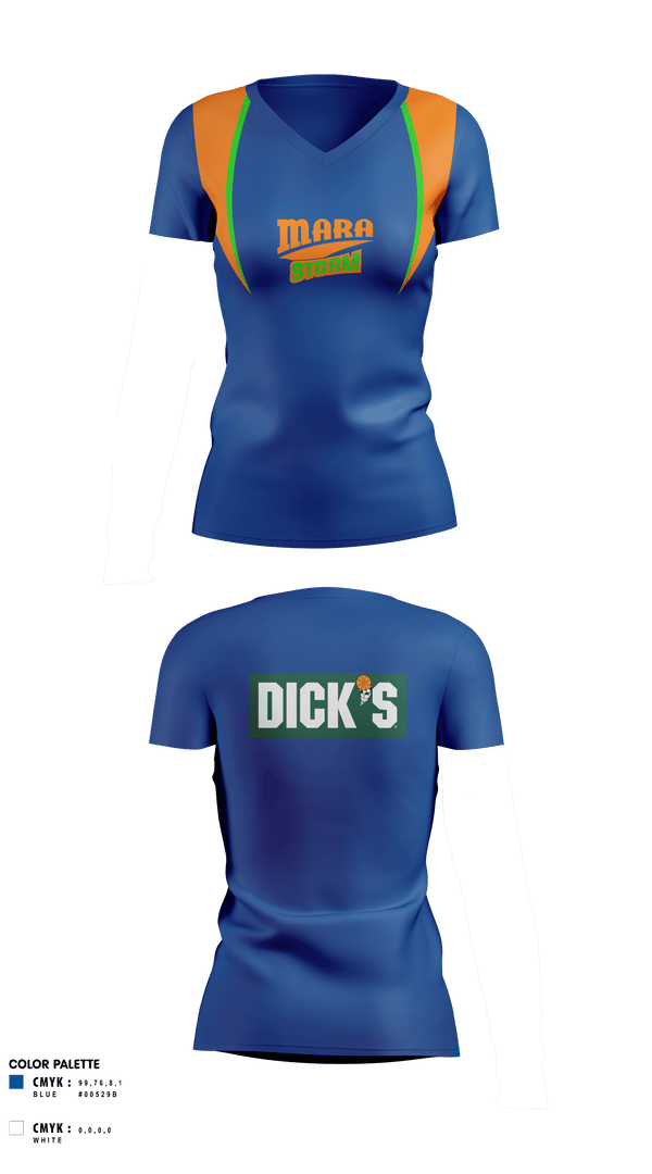 Mara Track & Field Women's Short Sleeve V-neck Shirt - 6