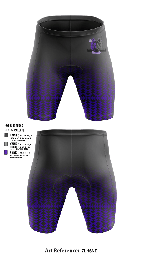 Fort Bragg Middle School Wrestling Men's Compression Shorts - 2