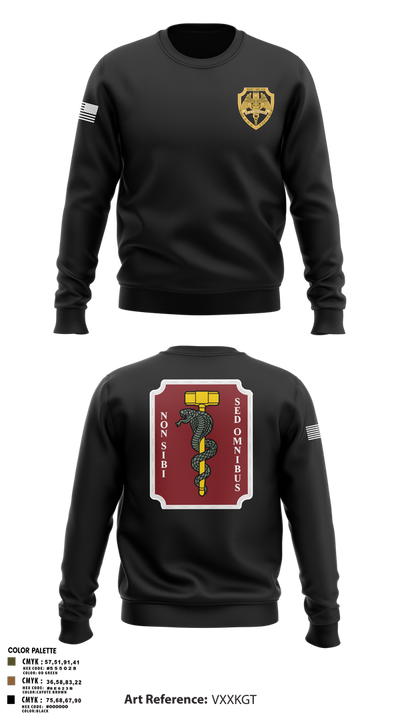 Hammer platoon, 566th MCAS 87088190 Crew Neck Sweatshirt - 3