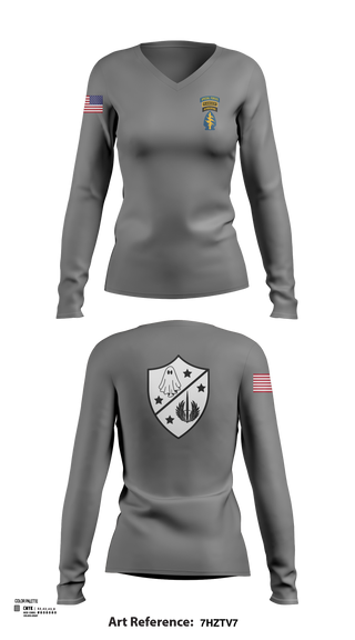 CSO 60647383 Women's Long Sleeve V-neck Shirt - 7