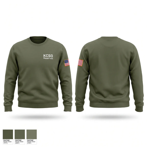 Crew Neck Sweatshirt, KCSO Reserves, Police, Teamtime, Team time, sublimation, custom sports apparel, team uniforms, spirit wear, spiritwear, sports uniforms, custom shirts, team store, custom team store, fundraiser sports, apparel fundraiser