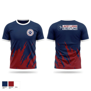 Short Sleeve Performance Shirt, Lacey Lions, Wrestling, Teamtime, Team time, sublimation, custom sports apparel, team uniforms, spirit wear, spiritwear, sports uniforms, custom shirts, team store, custom team store, fundraiser sports, apparel fundraiser