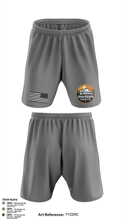 Overboard Marine and RV 25619615 Athletic Shorts With Pockets - 1