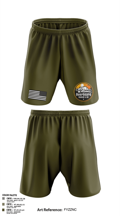 Overboard Marine and RV 25619615 Athletic Shorts With Pockets -3