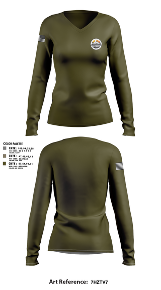 Overboard Marine and RV 25619615 Women's Long Sleeve V-neck Shirt - 12