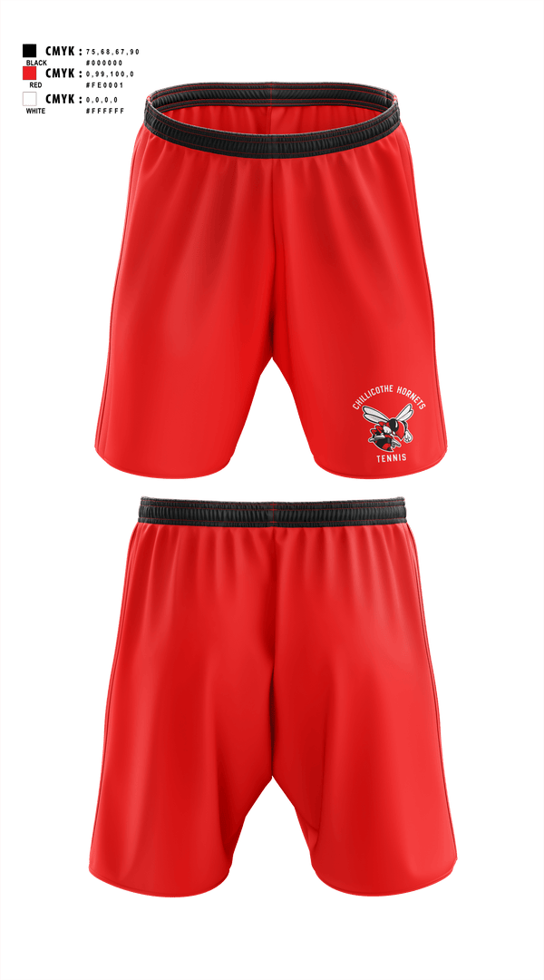 Chillicothe Hornets Tennis 50215613 Athletic Shorts With Pockets - 2
