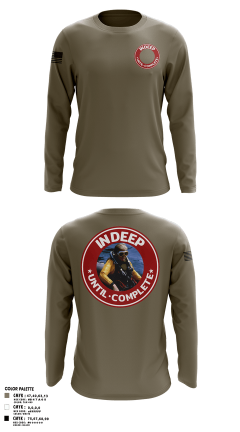 In Deep Until Complete 86689934 Long Sleeve Performance Shirt 4