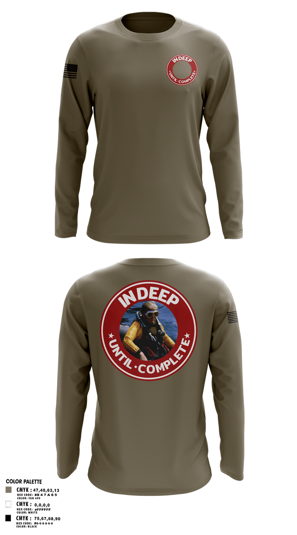 In Deep Until Complete 86689934 Long Sleeve Performance Shirt 4