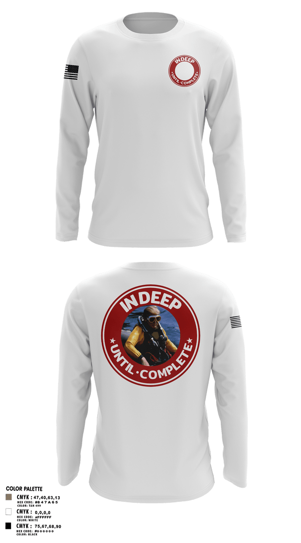 In Deep Until Complete 86689934 Long Sleeve Performance Shirt 5