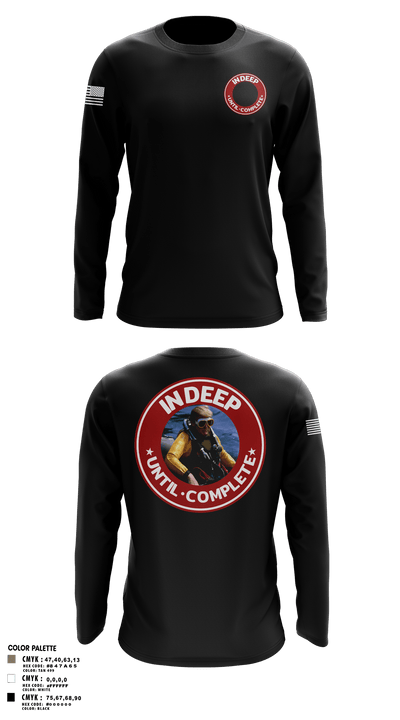 In Deep Until Complete 86689934 Long Sleeve Performance Shirt 6