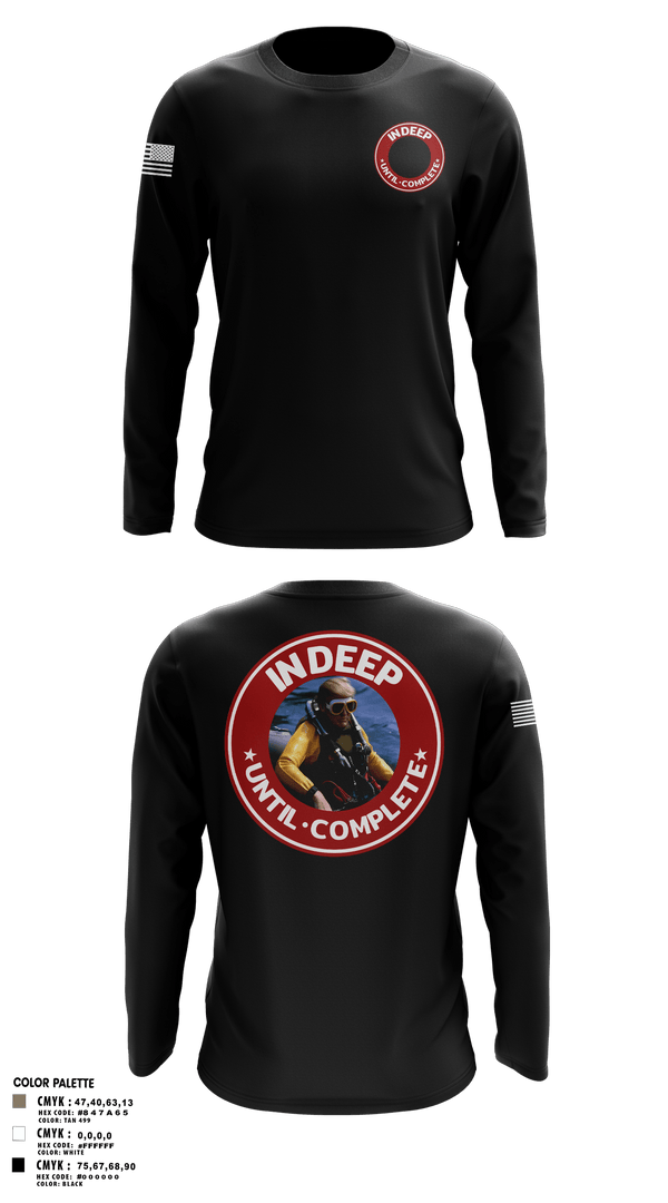 In Deep Until Complete 86689934 Long Sleeve Performance Shirt 6