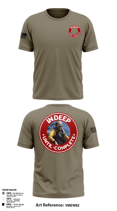 In Deep Until Complete 86689934 Short Sleeve Performance Shirt - 4