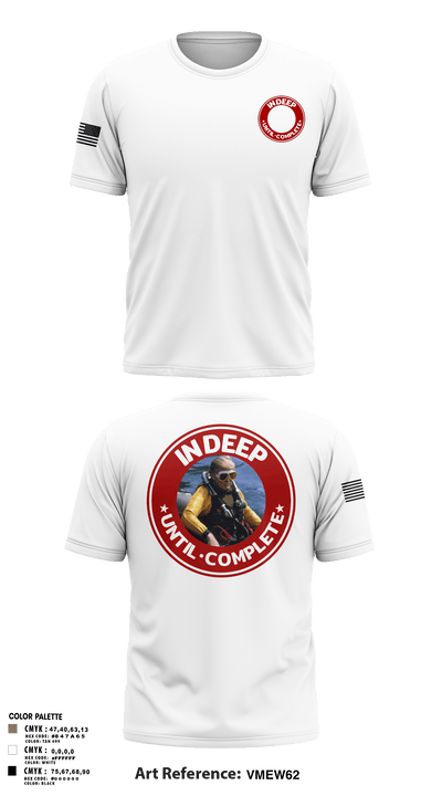 In Deep Until Complete 86689934 Short Sleeve Performance Shirt - 5
