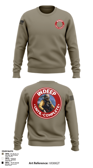 In Deep Until Complete 86689934 Crew Neck Sweatshirt - 4