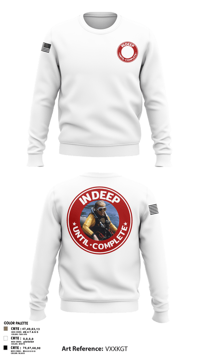 In Deep Until Complete 86689934 Crew Neck Sweatshirt - 5
