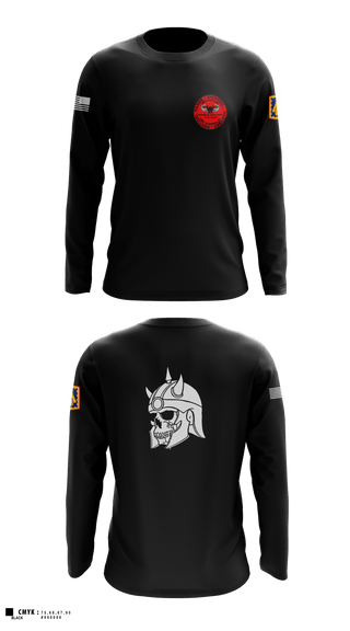 U.S ARMY, 108th ADA BDE, 44th ADA Regiment, 2nd Battalion, Charlie Battery, 60532413 Long Sleeve Performance Shirt 1