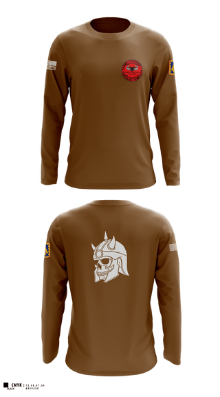 U.S ARMY, 108th ADA BDE, 44th ADA Regiment, 2nd Battalion, Charlie Battery, 60532413 Long Sleeve Performance Shirt 2