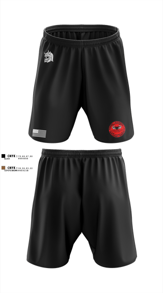U.S ARMY, 108th ADA BDE, 44th ADA Regiment, 2nd Battalion, Charlie Battery, 60532413 Athletic Shorts With Pockets - 1