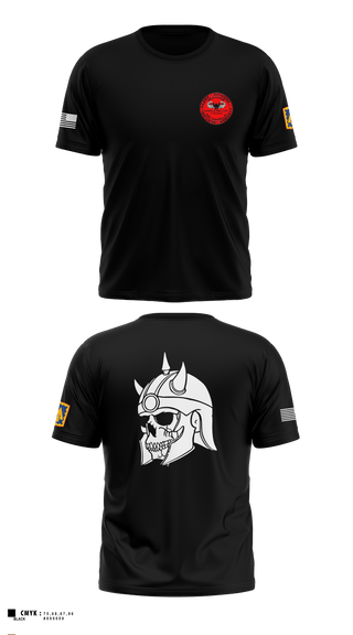 U.S ARMY, 108th ADA BDE, 44th ADA Regiment, 2nd Battalion, Charlie Battery, 60532413 Old School Cotton Feel Shirt - 1