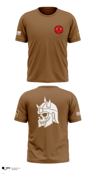 U.S ARMY, 108th ADA BDE, 44th ADA Regiment, 2nd Battalion, Charlie Battery, 60532413 Old School Cotton Feel Shirt - 2
