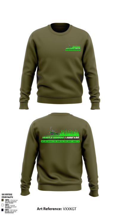 Muscle Mowers Lawncare 23743842 Crew Neck Sweatshirt - 1