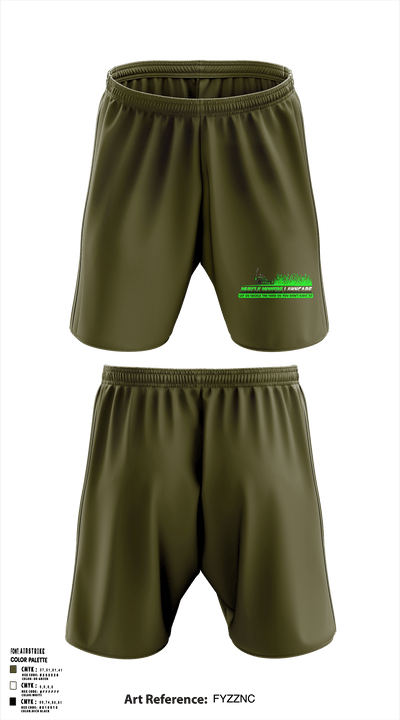 Muscle Mowers Lawncare 23743842 Athletic Shorts With Pockets - 1