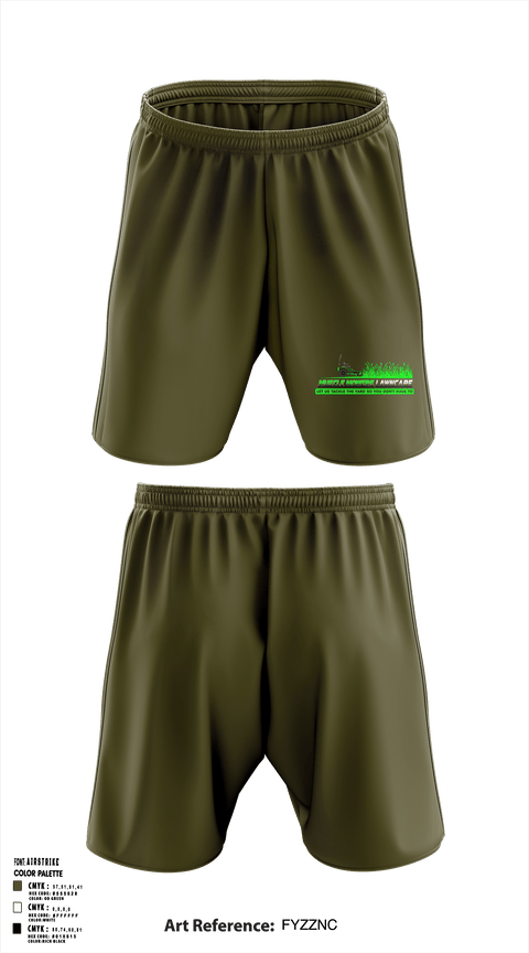 Muscle Mowers Lawncare 23743842 Athletic Shorts With Pockets - 1