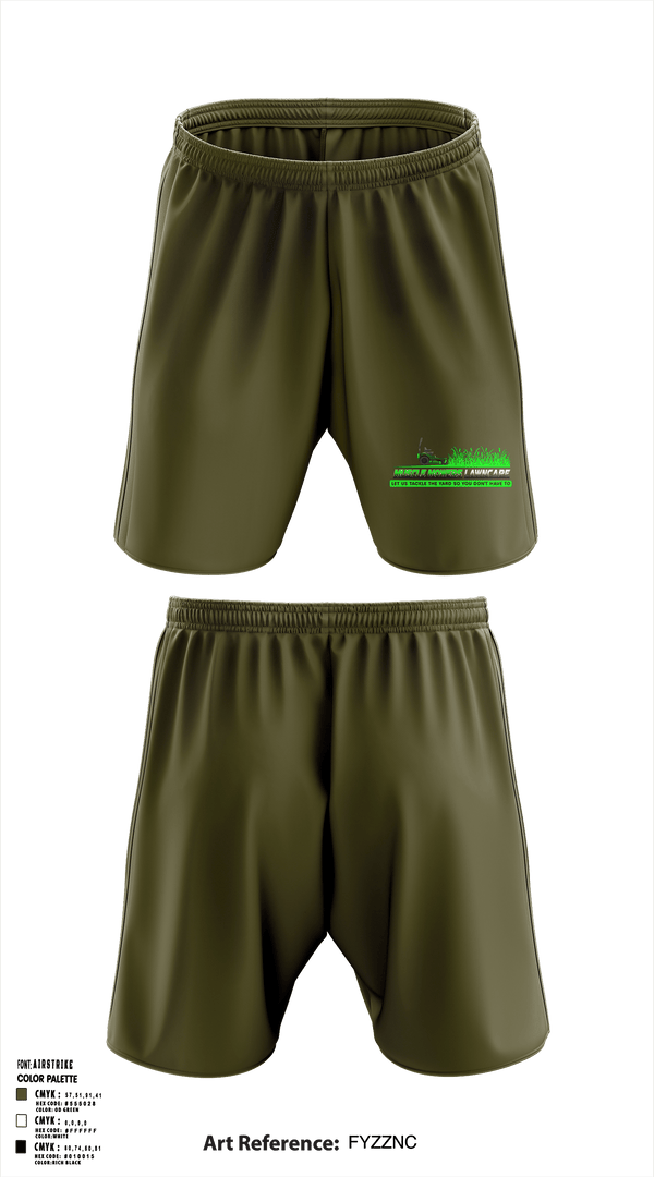 Muscle Mowers Lawncare 23743842 Athletic Shorts With Pockets - 1
