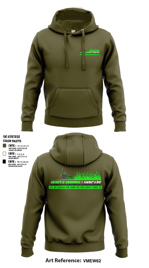 Muscle Mowers Lawncare 23743842 Hoodie - 1