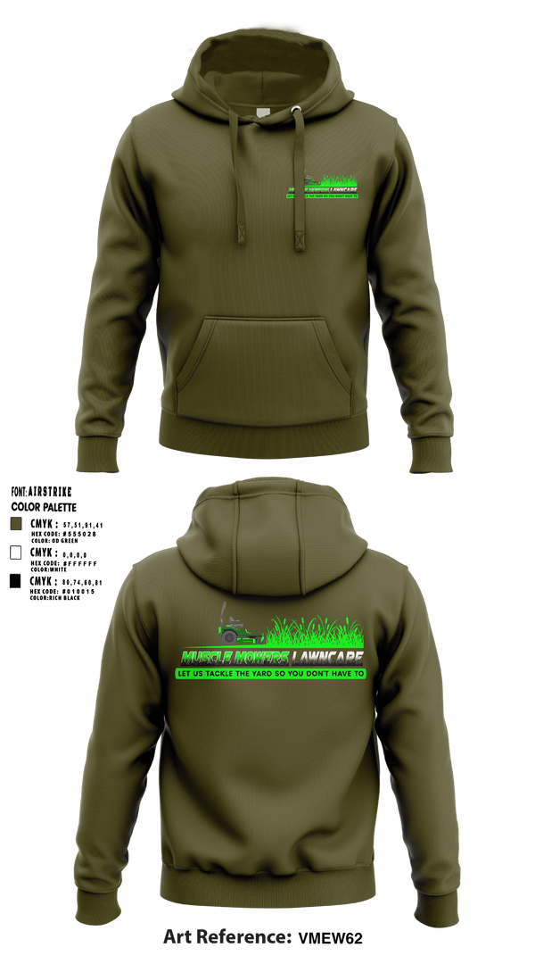 Muscle Mowers Lawncare 23743842 Hoodie - 1