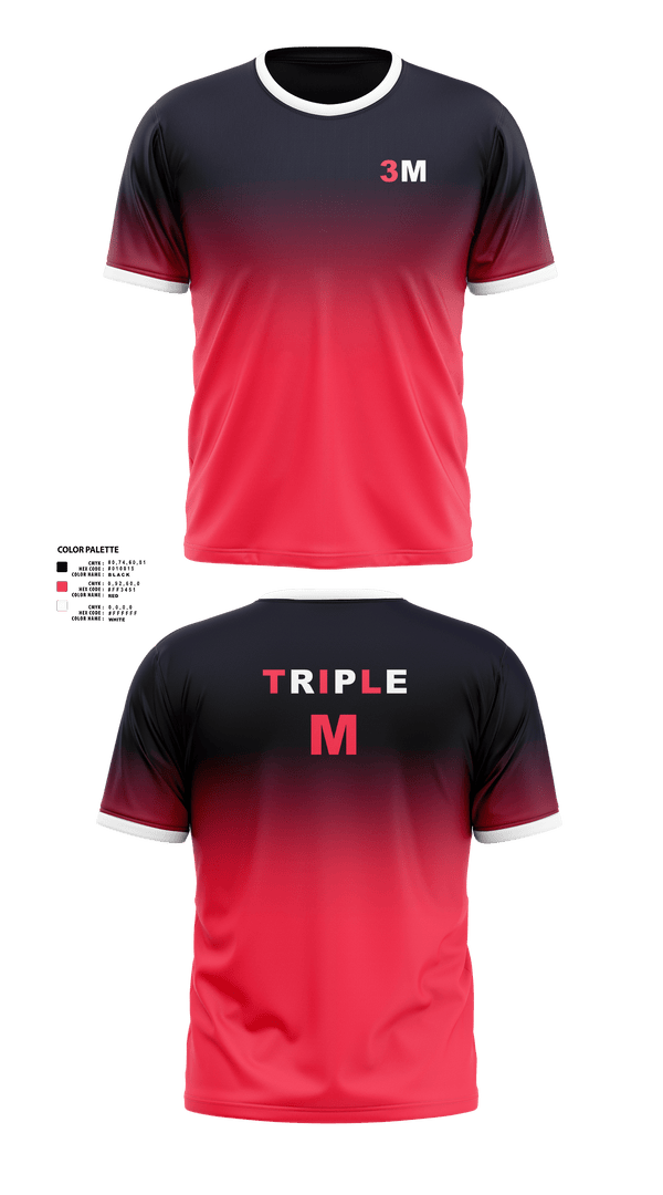 TripleM 1276254 Short Sleeve Performance Shirt - 1