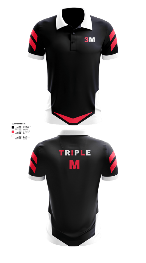 TripleM 1276254 Short Sleeve Performance Polo - 1