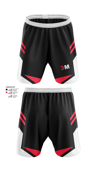 TripleM 1276254 Athletic Shorts With Pockets - 1