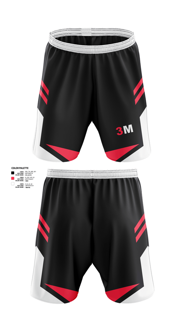 TripleM 1276254 Athletic Shorts With Pockets - 1