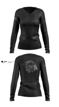 VII 69297657 Women's Long Sleeve V-neck Shirt - 2
