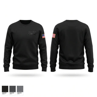 Crew Neck Sweatshirt, Vallejo PD SWAT, Police, Teamtime, Team time, sublimation, custom sports apparel, team uniforms, spirit wear, spiritwear, sports uniforms, custom shirts, team store, custom team store, fundraiser sports, apparel fundraiser