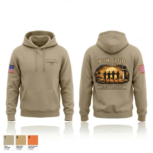 Hoodie, RUN CLUB (PSAB), Air Force, Teamtime, Team time, sublimation, custom sports apparel, team uniforms, spirit wear, spiritwear, sports uniforms, custom shirts, team store, custom team store, fundraiser sports, apparel fundraiser