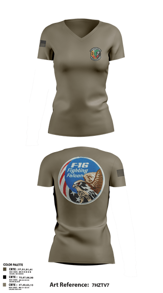 512th Dragons 89683598 Women's Short Sleeve V-neck Shirt - 6