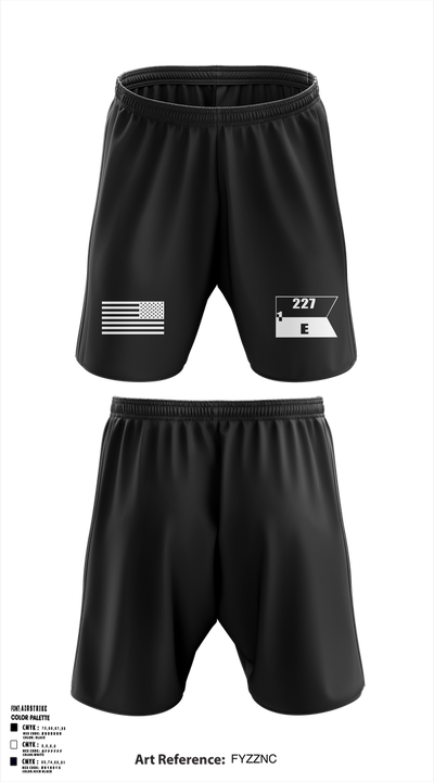 Echo Company, 1-227 AB, 1ACB, 1CD 36201822 Athletic Shorts With Pockets -4