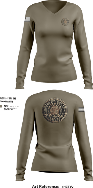 Msrt 10388761 Women's Long Sleeve V-neck Shirt - 3