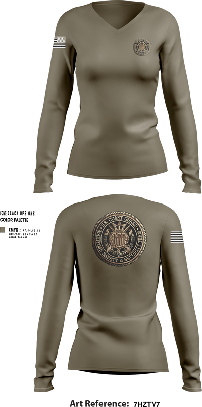 Msrt 10388761 Women's Long Sleeve V-neck Shirt - 3