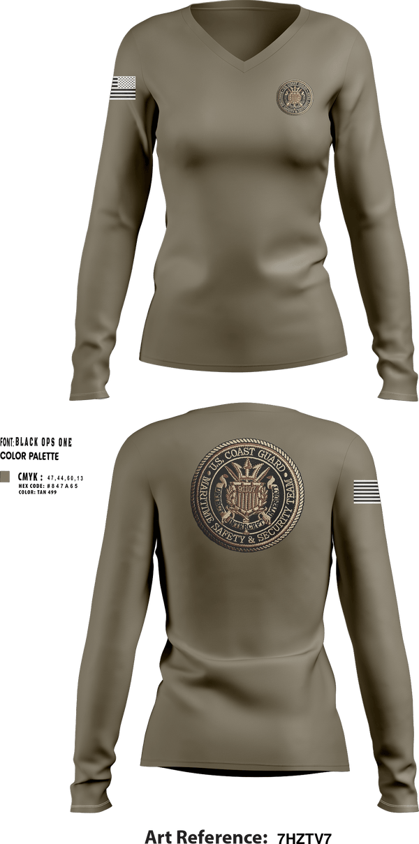 Msrt 10388761 Women's Long Sleeve V-neck Shirt - 3